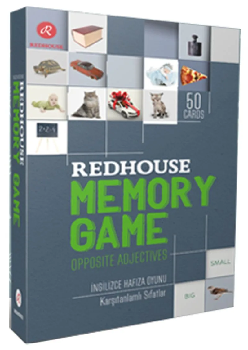 Redhouse Memory Game - Opposite Adjectives Hafıza Oyunu - Karşıtanlamlı Sıfatlar
