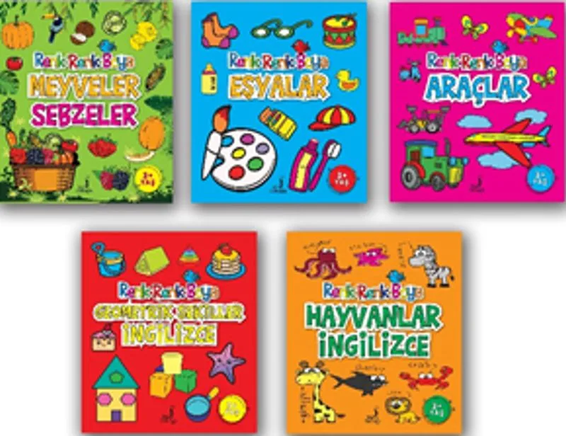 Renk Renk Boya Set (5 Kitap)