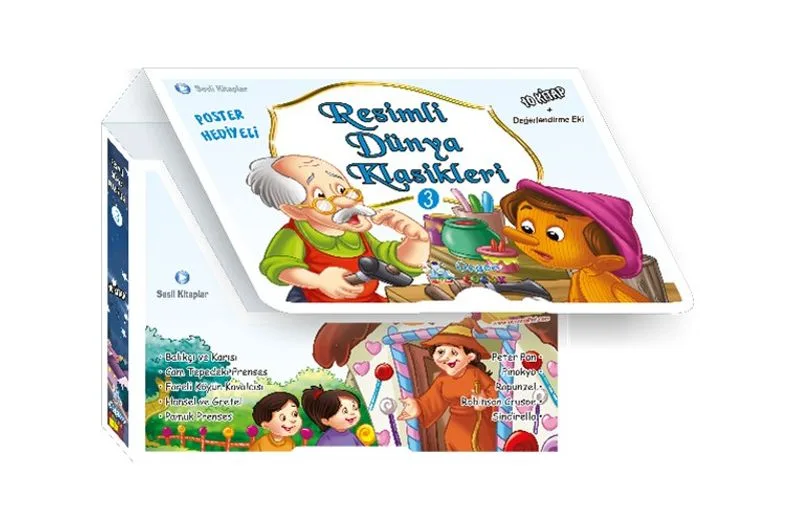 Resimli Dünya Klasikleri 3 (Mavi Seri Kutulu 10 Kitap)