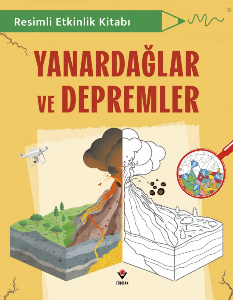 Resimli Etkinlik Kitabı - Yanardağlar ve Depremler