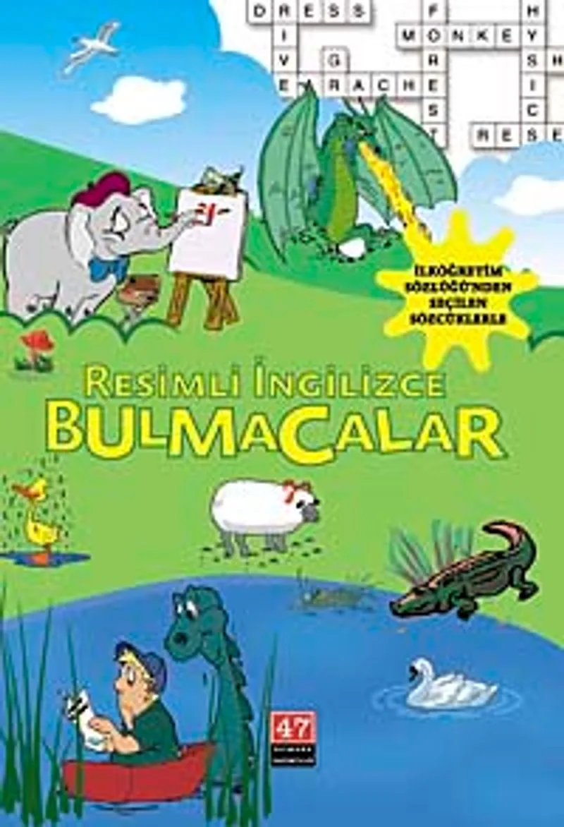 Resimli İngilizce Bulmacalar İlköğretim Sözlüğü'nden Seçilen Sözcüklerle