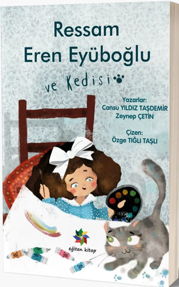 Ressam Eren Eyüboğlu ve Kedisi