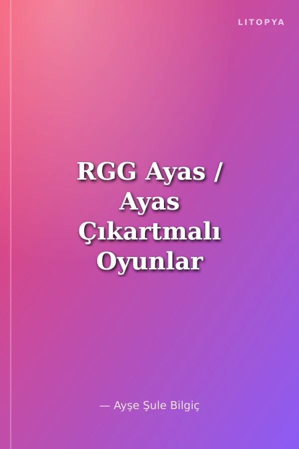 RGG Ayas / Ayas Çıkartmalı Oyunlar - Etkinlikler Kitabı -2