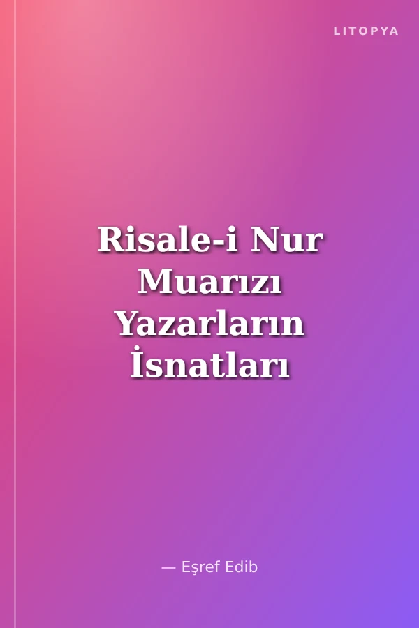 Risale-i Nur Muarızı Yazarların İsnatları Hakkında İlmi Bir Tahlil