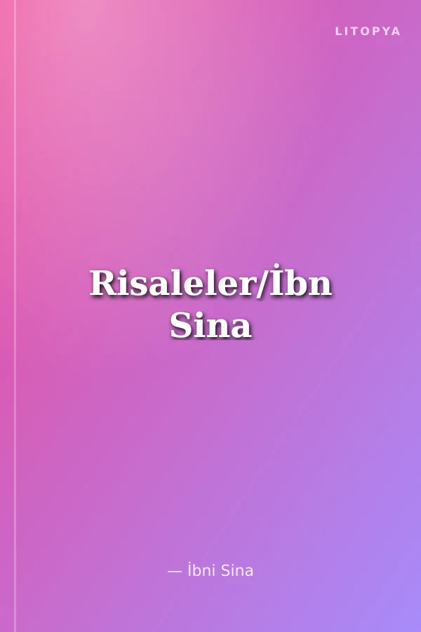 Risaleler/İbn Sina