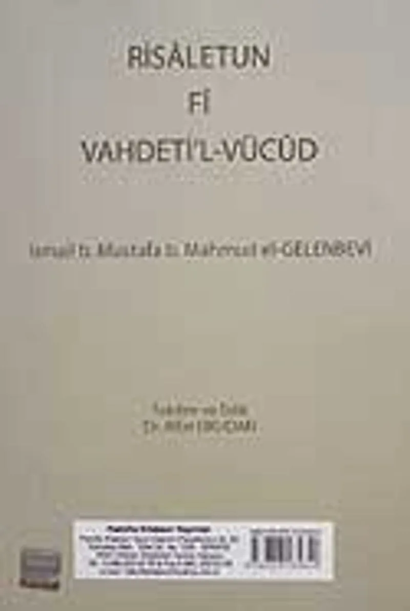 Risaletun Fi Vahdeti'l-Vücud