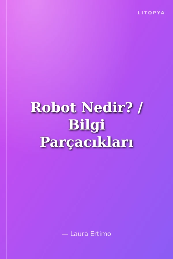 Robot Nedir? / Bilgi Parçacıkları