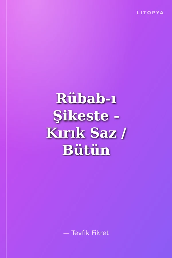 Rübab-ı Şikeste - Kırık Saz / Bütün Şiirleri 2 (Ciltli)
