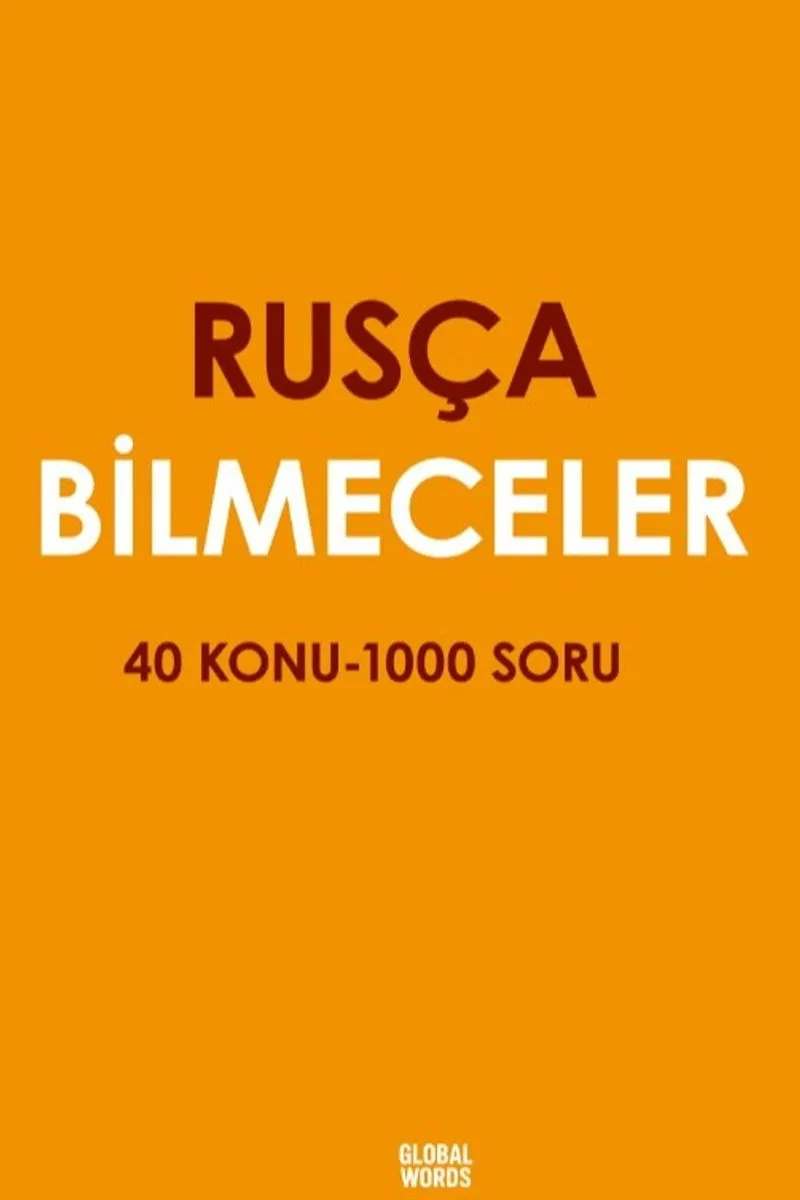 Rusça Bilmeceler 40 Konu-1000 Soru