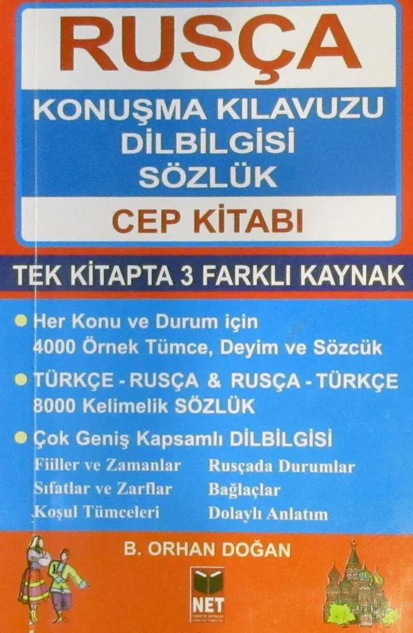 Rusça Konuşma Kılavuzu Dilbilgisi Sözlük Cep Kitabı