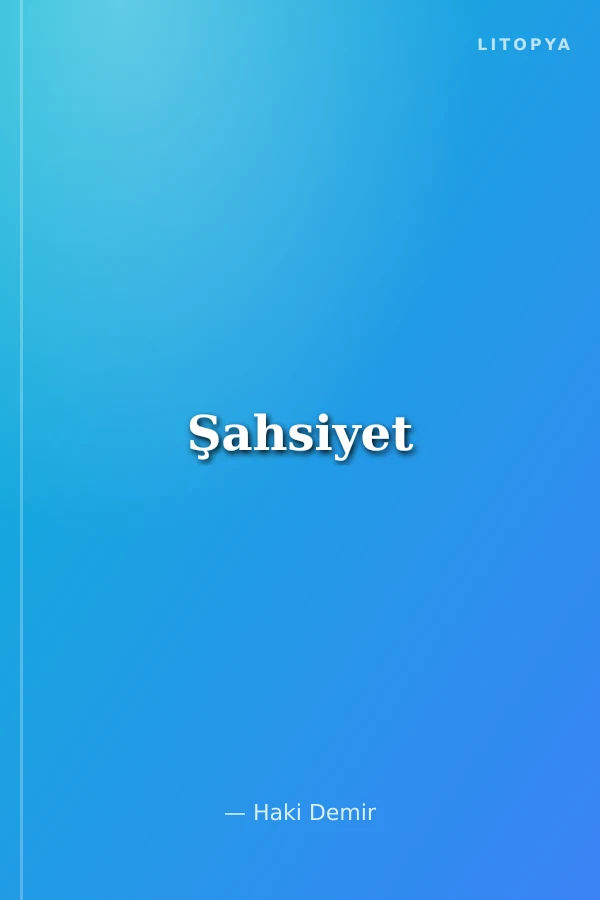 Şahsiyet