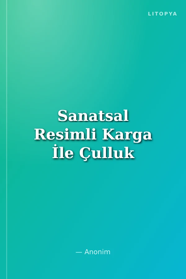Sanatsal Resimli Karga İle Çulluk