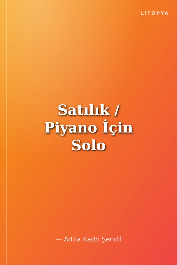 Satılık / Piyano İçin Solo