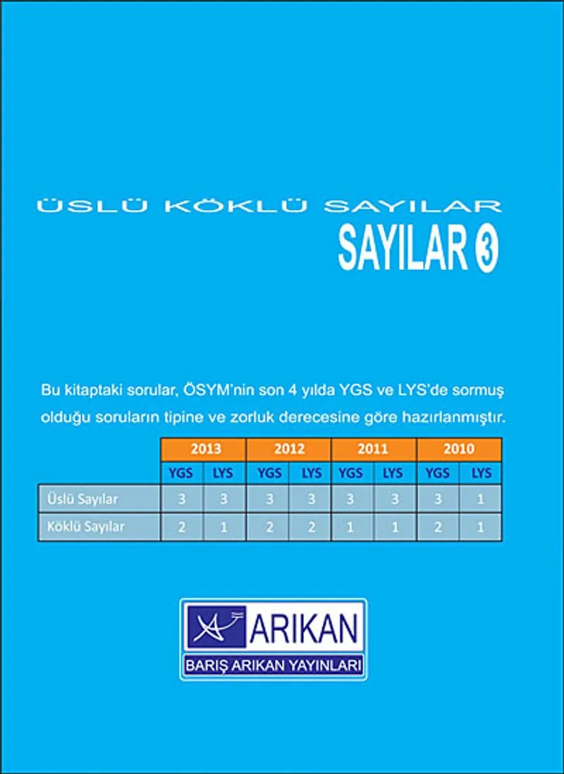 Sayılar 3 Üslü Köklü Sayılar