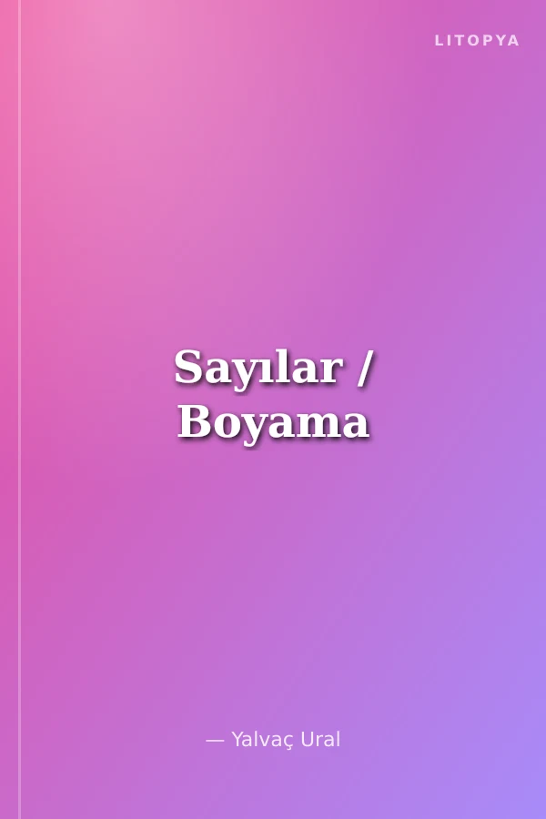 Sayılar / Boyama