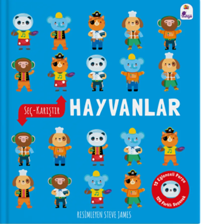 Seç &ndash; Karıştır : Hayvanlar (15 Eğlenceli Parça, 120 Farklı Seçenek)