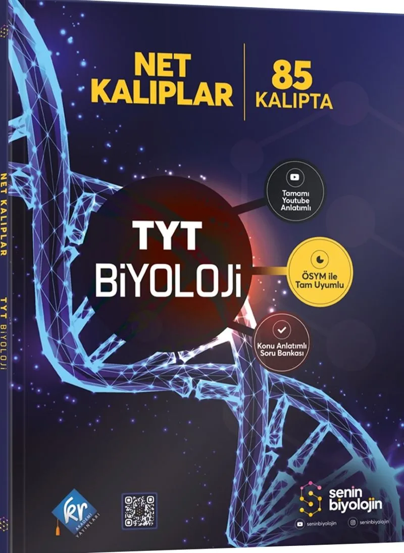 Senin Biyolojin Net Kalıplar TYT Biyoloji Konu Anlatımlı Soru Bankası