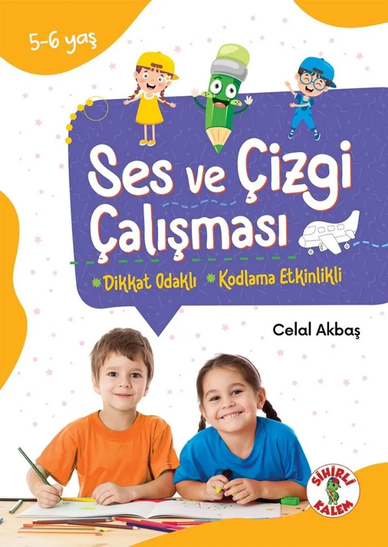 Ses ve Çizgi Çalışması (5-6 Yaş) Dikkat Odaklı Etkinlik Kitabı