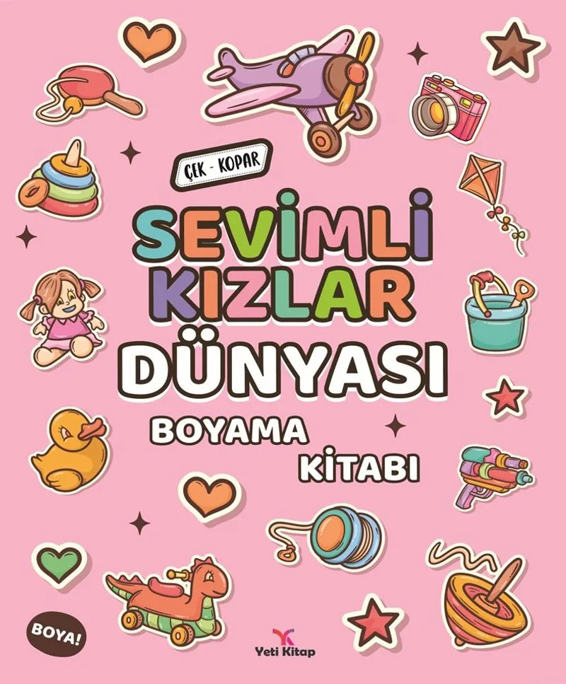 Sevimli Kızlar Dünyası Boyama Kitabı