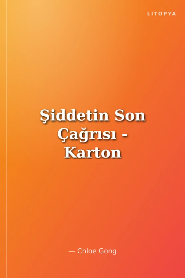 Şiddetin Son Çağrısı - Karton