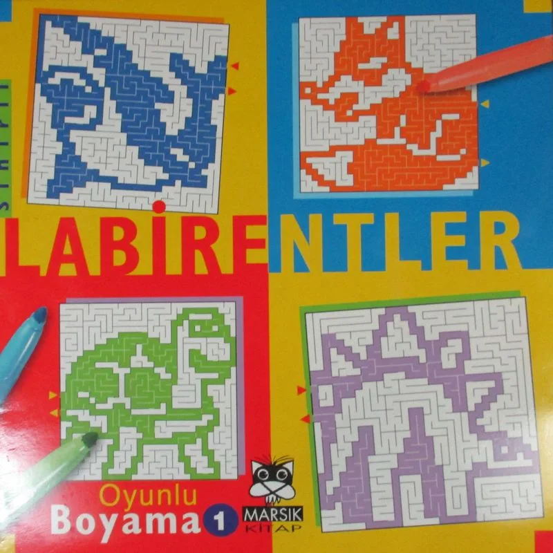 Sihirli Labirentler / Oyunlu Boyama 1