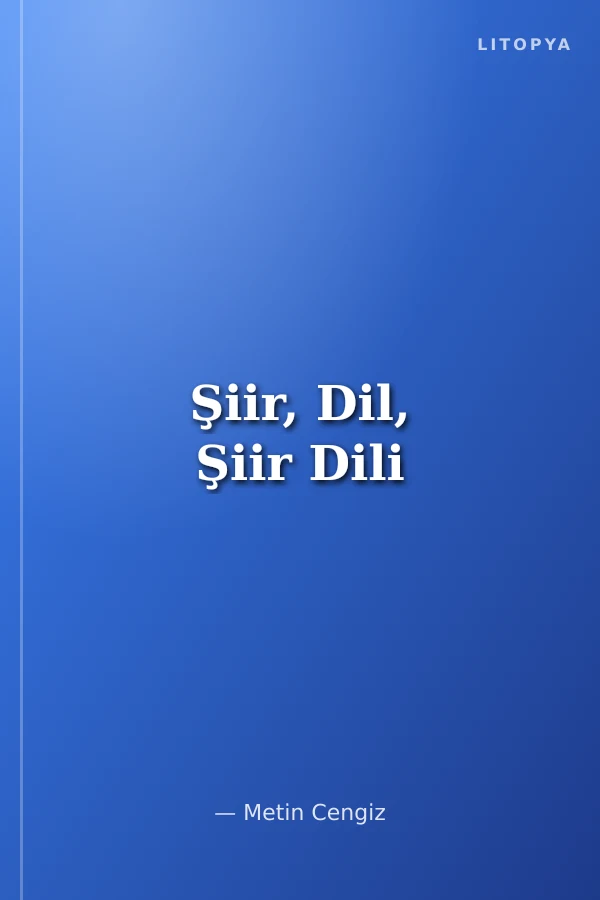Şiir, Dil, Şiir Dili