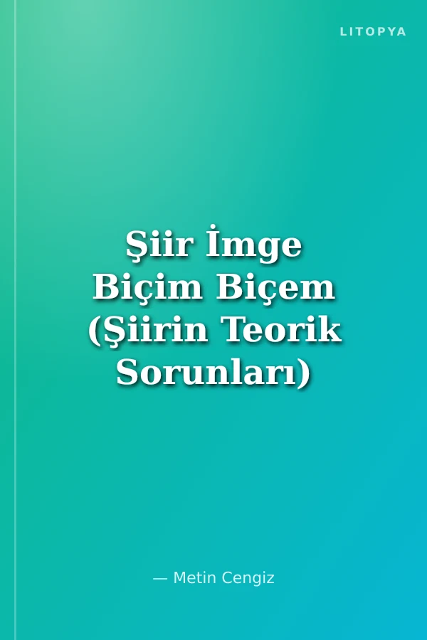 Şiir İmge Biçim Biçem (Şiirin Teorik Sorunları)
