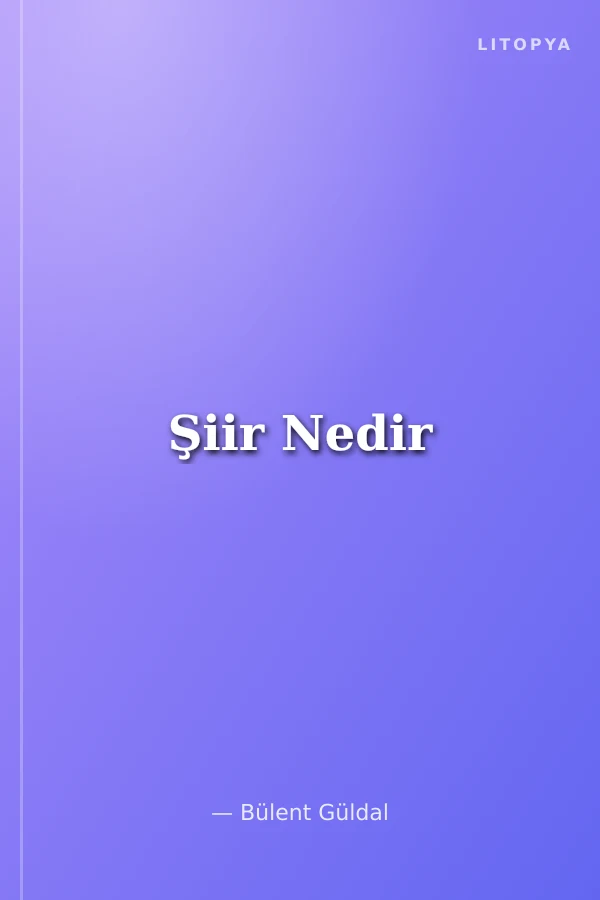 Şiir Nedir