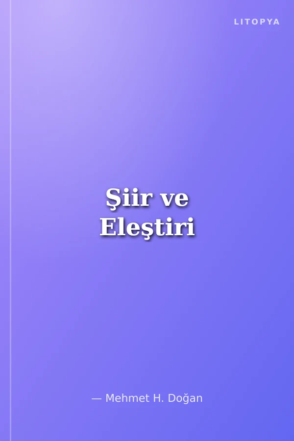 Şiir ve Eleştiri