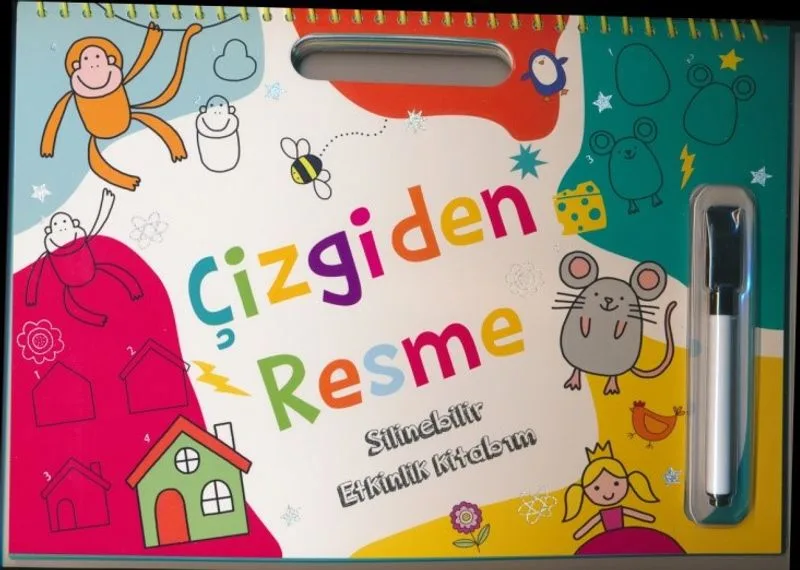 Silinebilir Etkinlik Kitabım - Çizgiden Resme