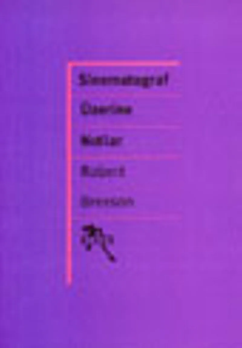 Sinematograf Üzerine Notlar