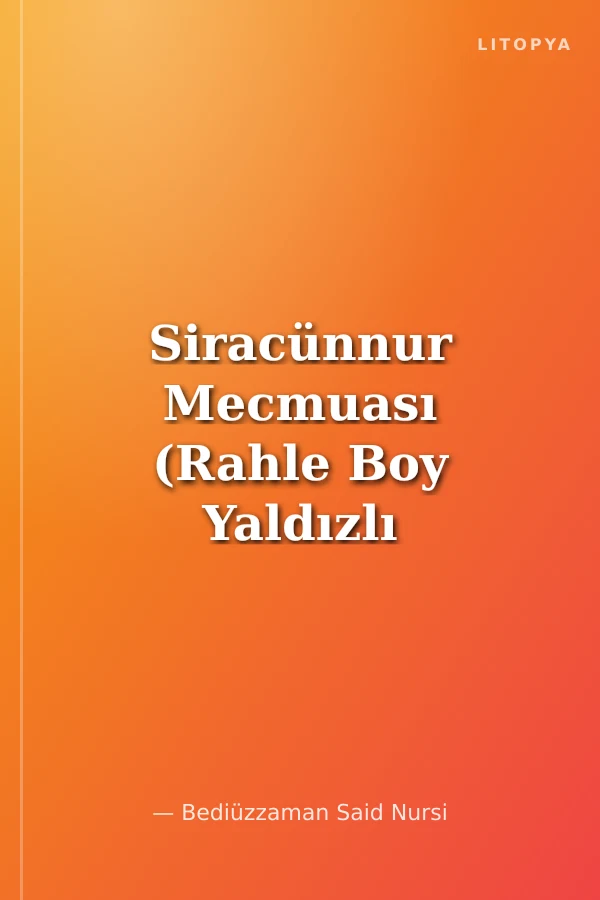 Siracünnur Mecmuası (Rahle Boy Yaldızlı 2 Renkli)
