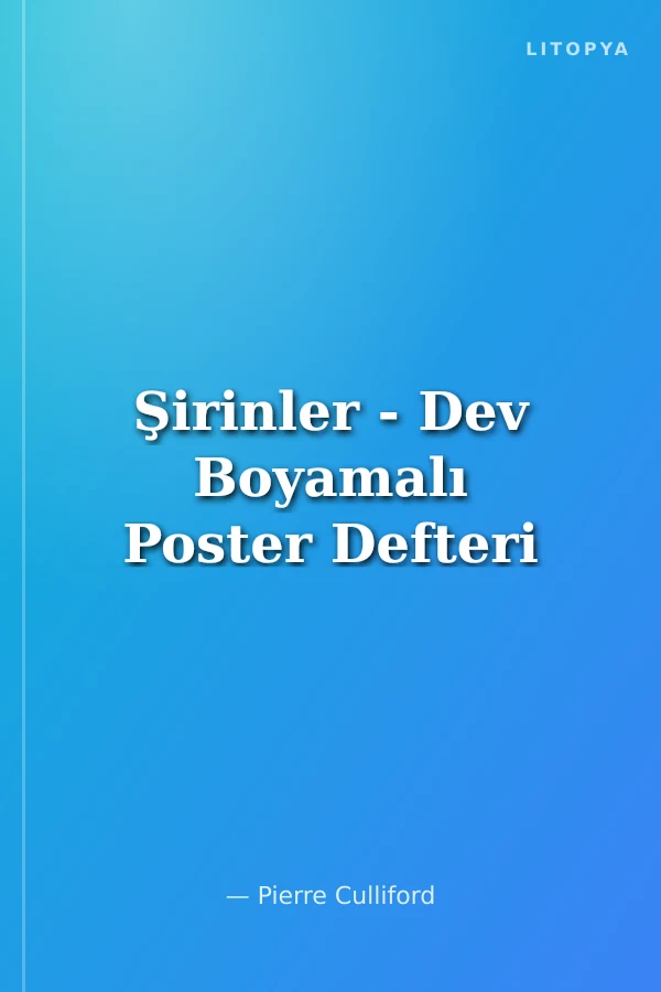 Şirinler - Dev Boyamalı Poster Defteri