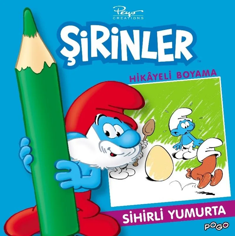 Şirinler Hikayeli Boyama / Sihirli Yumurta