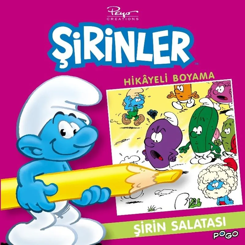 Şirinler - Hikayeli Boyama / Şirin Salatası
