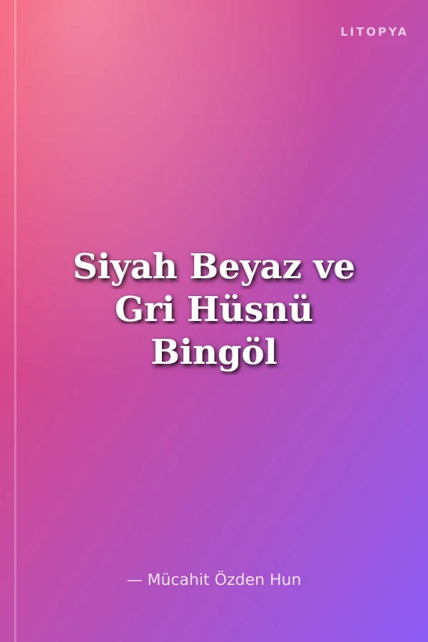 Siyah Beyaz ve Gri Hüsnü Bingöl
