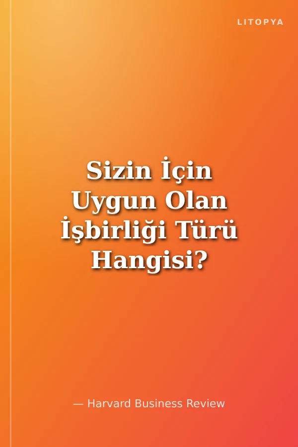 Sizin İçin Uygun Olan İşbirliği Türü Hangisi?