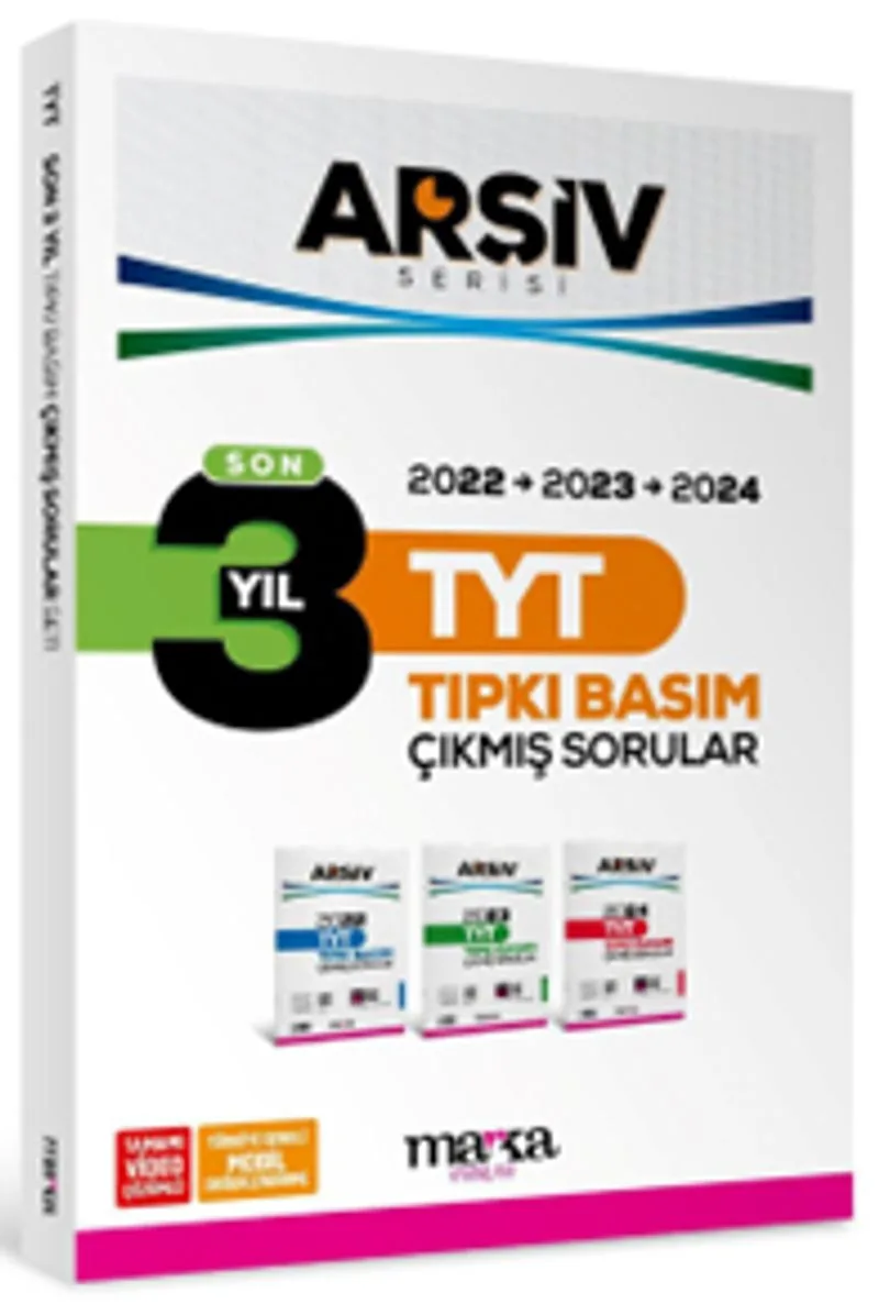 Son 3 Yıl TYT Arşiv Serisi Tıpkı Basım Fasikül Fasikül Çıkmış Sorular Tamamı Video Çözümlü