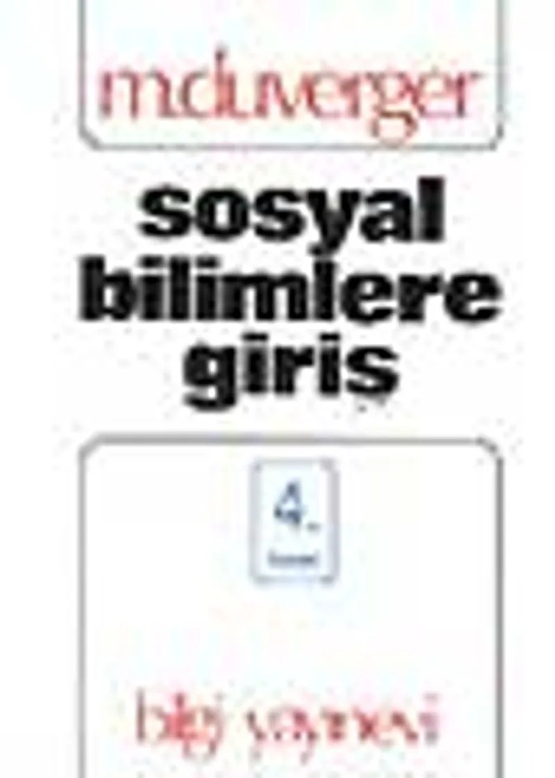 Sosyal Bilimlere Giriş / 4-F-57