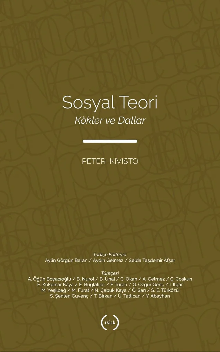 Sosyal Teori Kökler ve Dallar