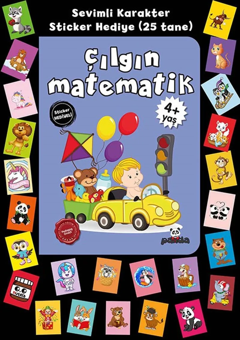 Stickerlı 4+ Yaş Çılgın Matematik