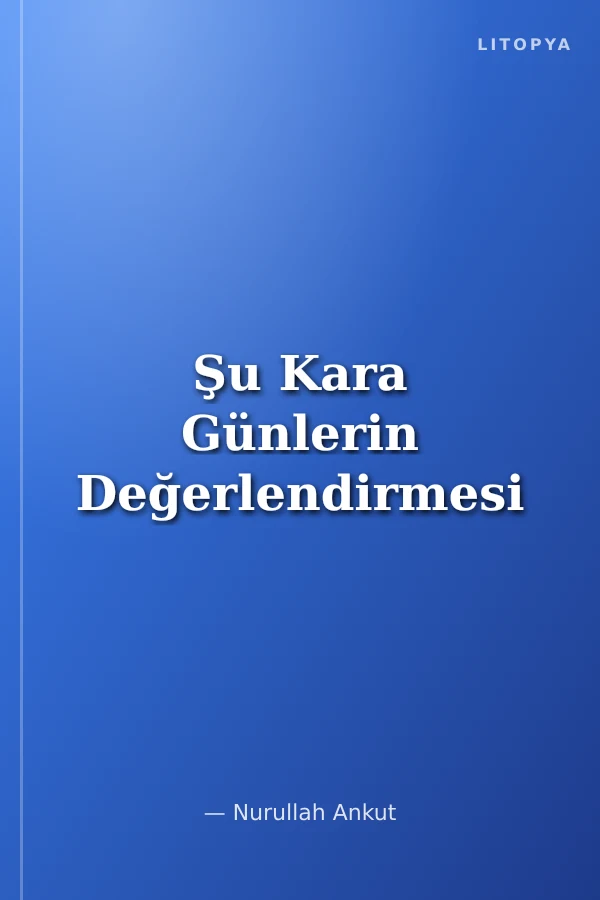 Şu Kara Günlerin Değerlendirmesi