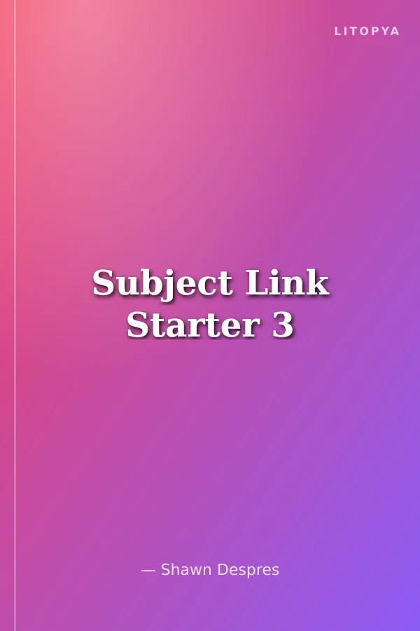 Subject Link Starter 3