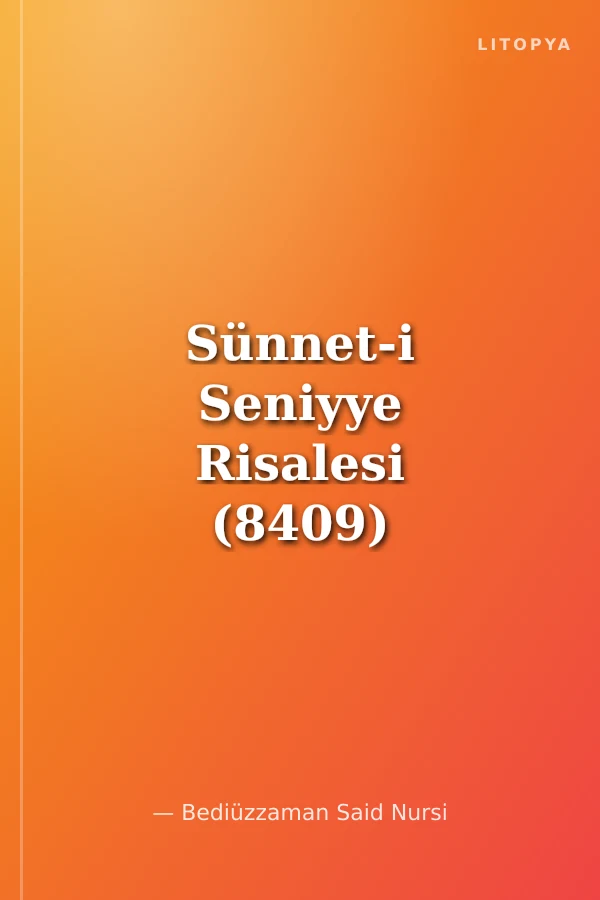 Sünnet-i Seniyye Risalesi (8409) Bezcilt Kapak-Çanta Boy-Sayfa İçi Lügatçeli-İndexli-Ayvoril Kağıt)