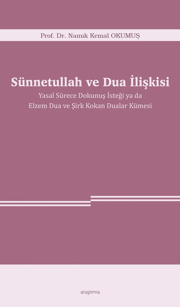 Sünnetullah ve Dua İlişkisi Yasal Sürece Dokunuş İsteği ya da Elzem Dua ve Şirk Kokan Dualar Kümesi