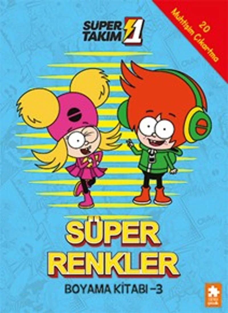 Süper 1 Takım Süper Renkler Boyama Kitabı 3
