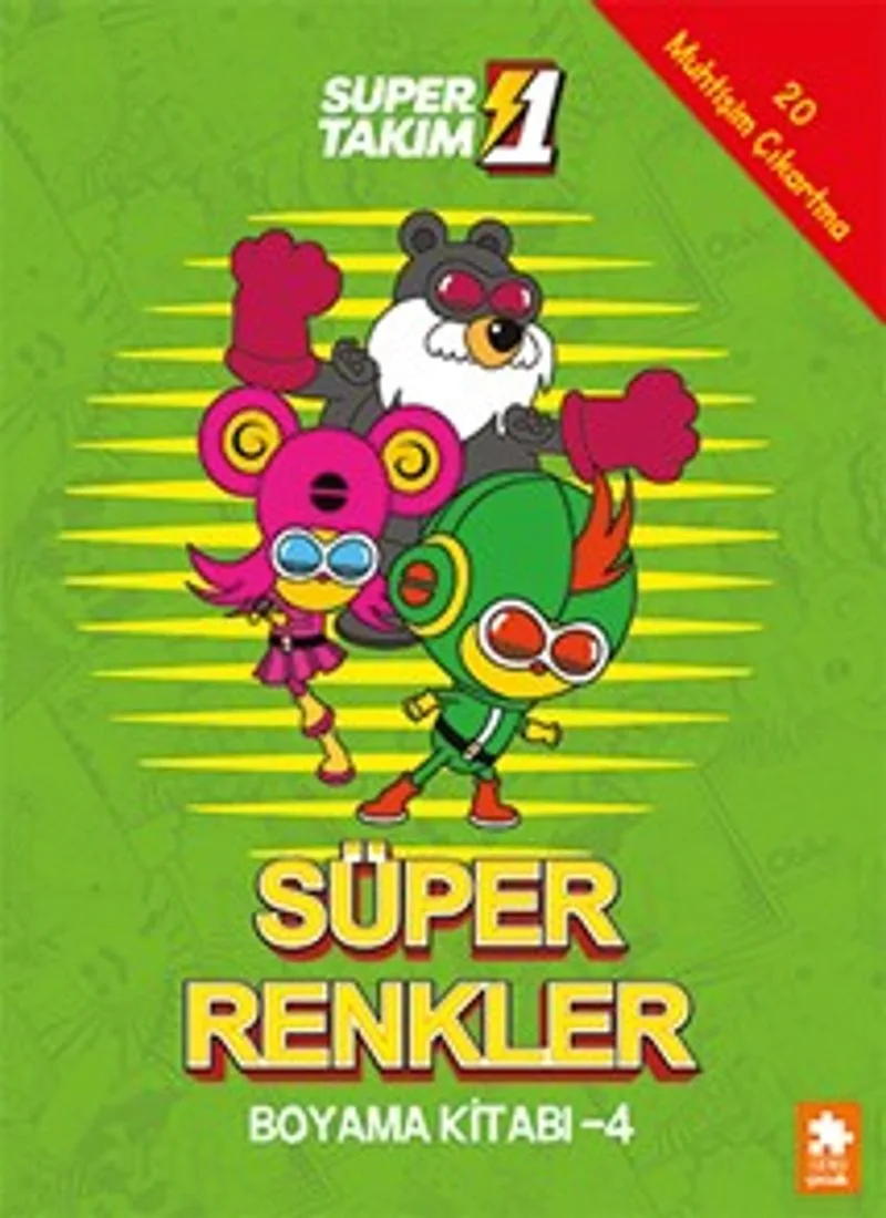 Süper 1 Takım Süper Renkler Boyama Kitabı 4