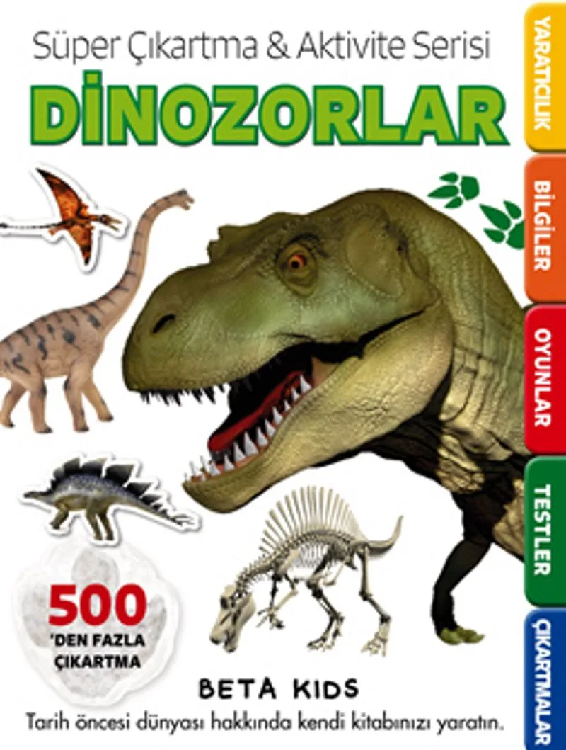 Süper Çıkartma - Aktivite Serisi: Dinozorlar (7-9 Yaş)