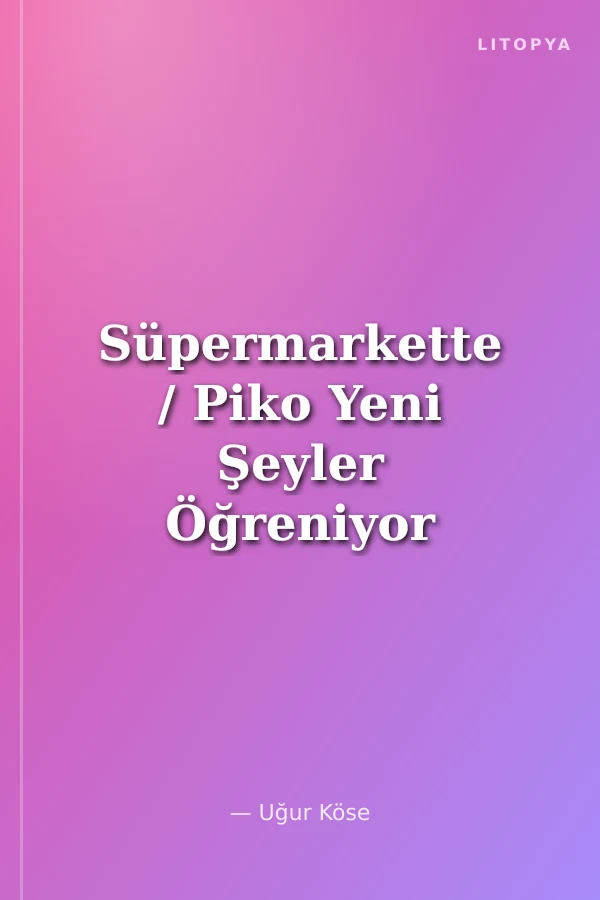 Süpermarkette / Piko Yeni Şeyler Öğreniyor 8