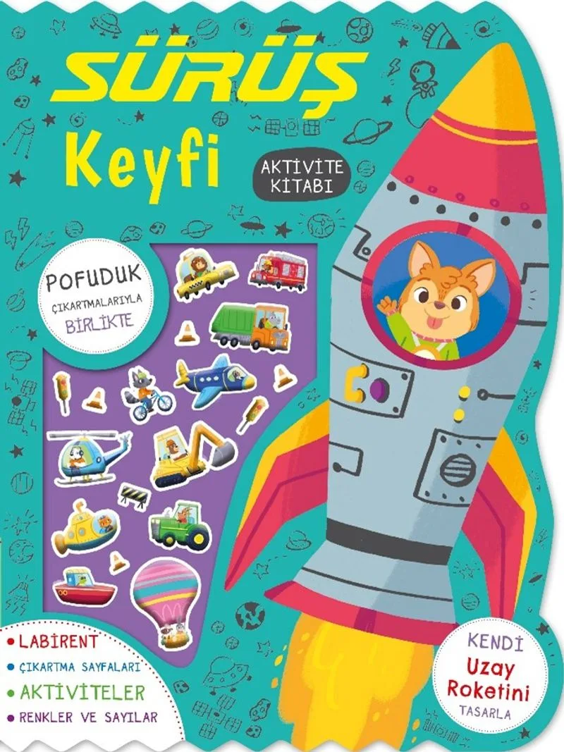 Sürüş Keyfi Çıkartmalı Aktivite Kitabı